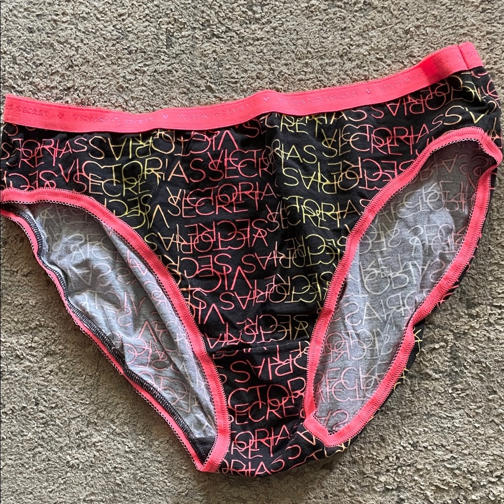 Victoria Secret Multicolor three pair highleg briefs panty Set Sz L - Picture 5 of 11